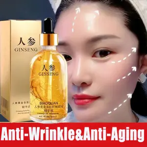 Polipeptida Emas Ginseng Anti Kerutan Cairan Asam Hialuronat Menghidrasi dan Melembabkan Meningkatkan Kerutan dan Garis Kepala serta Mengecilkan Pori-pori Esensi