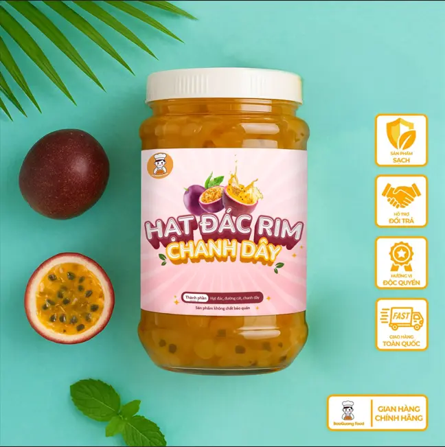 Hạt đác rim chanh dây 500gram nhà làm BaoQuang Food