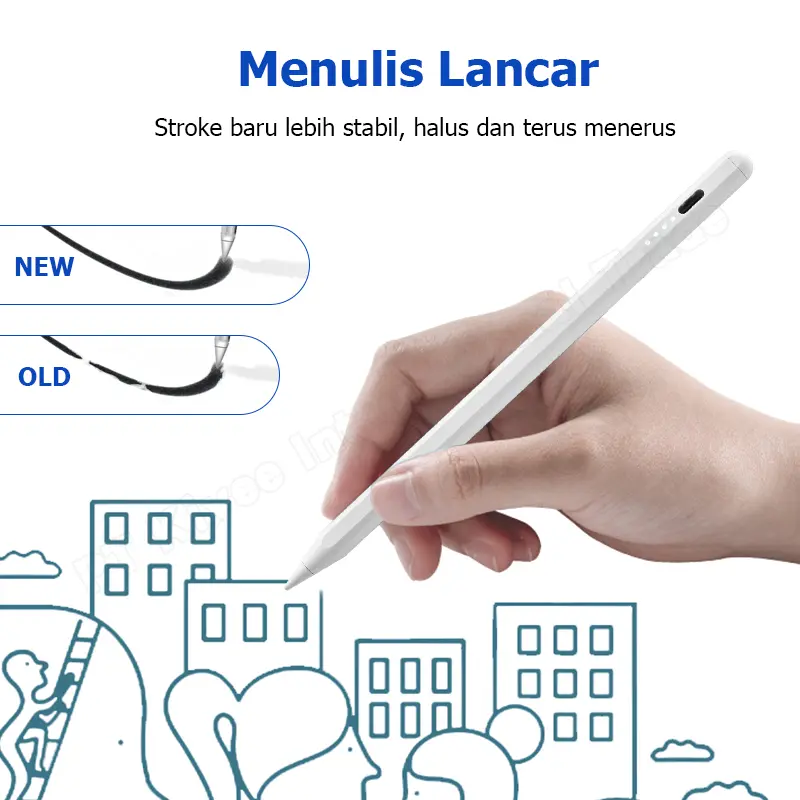 KIVEE Stylus Pen Universal Stylus Pen Universal Kapasitif Multifungsi Layar Sentuh Pena Pensil Gambar Stylus Aktif 2