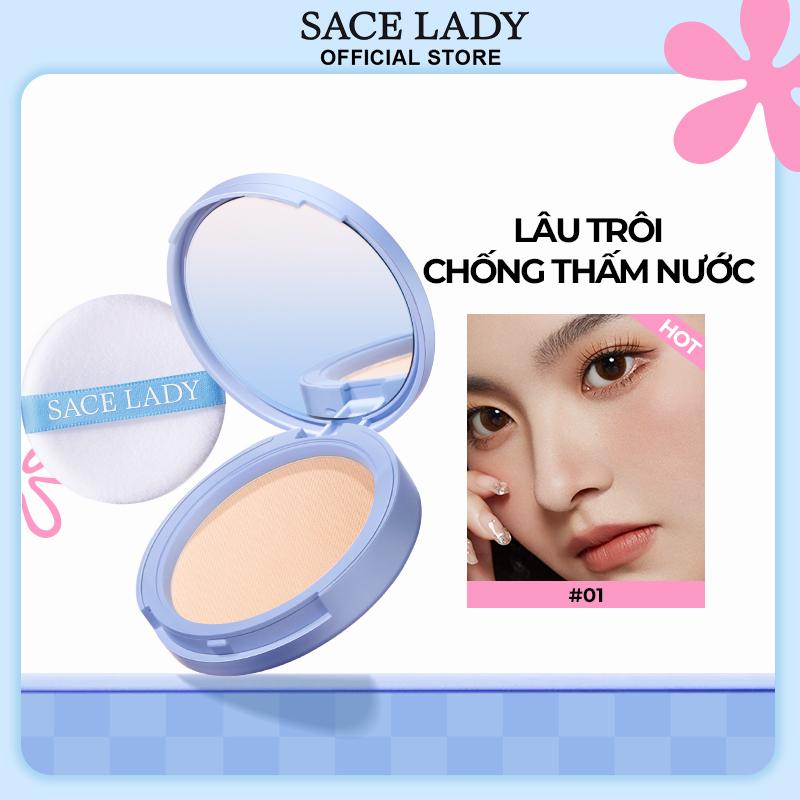 [COD] Phấn Phủ Nén SACE LADY Làm Đều Màu Da Lớp Nền Mềm Mịn Lâu Trôi Kiềm Dầu Tốt 10g