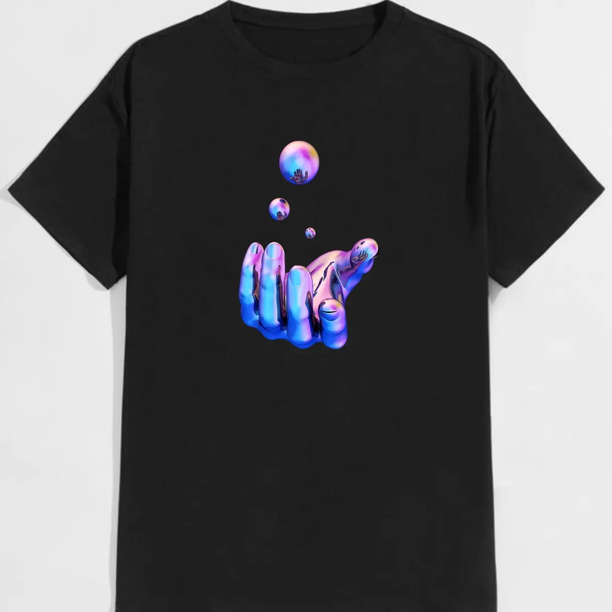 Haoshoku Store - Kaos Blue Hand Ball - Baju Pria Dan Wanita - BR1102 Combed Distro Kaos Distro