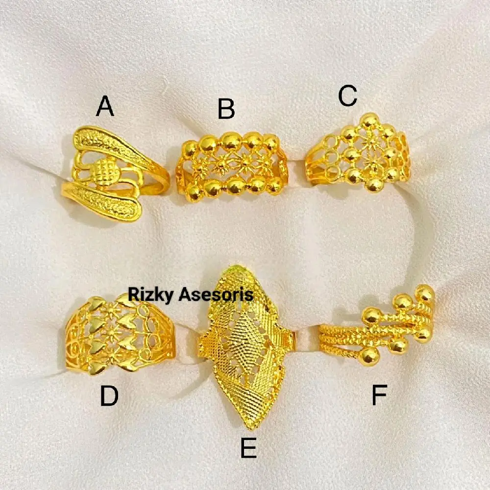 Cincin Xuping Imitasi Emas 24K Murah.