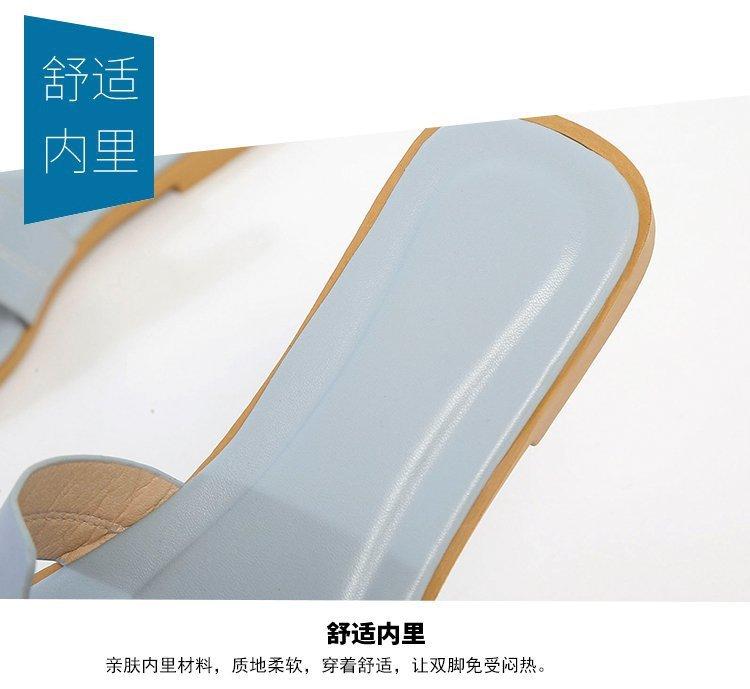 Product Introduction of Summer fashion versatile flat bottomed flip flops for women's sandals 7