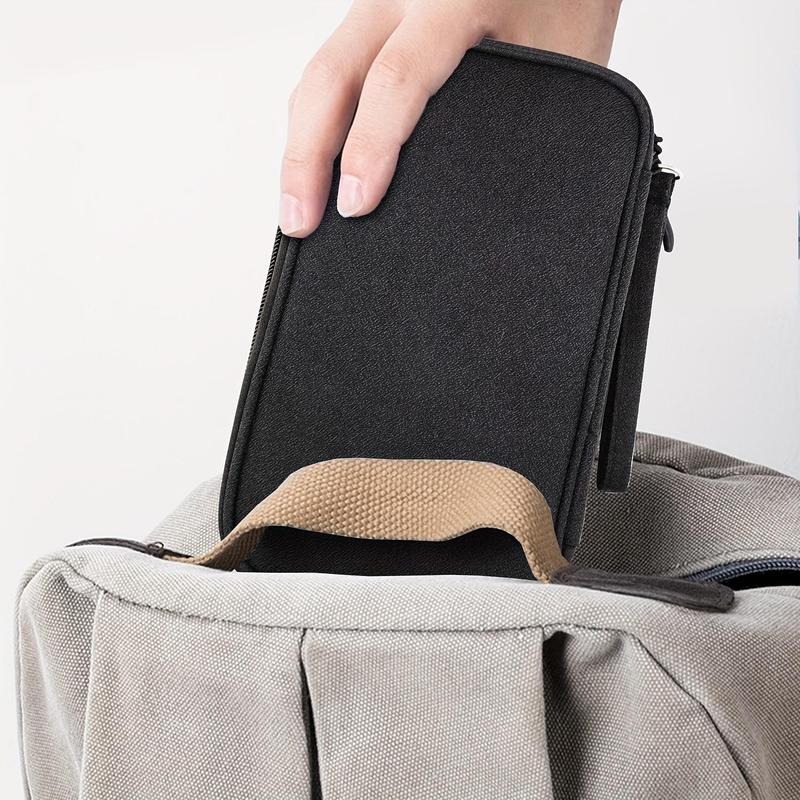 Product Introduction of Electronics Accessories Storage Bag, 1 Count Waterproof Cable Organizer, Travel Essentials Storage Bag, Portable Storage Bag for Home & Travel, Computer 4