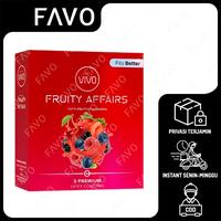Gambar Kondom Vivo Fruitty Affair isi 3 Pcs - Kondom Rasa Buah dari FAVO Official Store Kota Administrasi Jakarta Selatan 1 Tokopedia