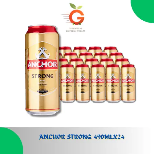 ANCHOR STRONG BEER 490ML X 24