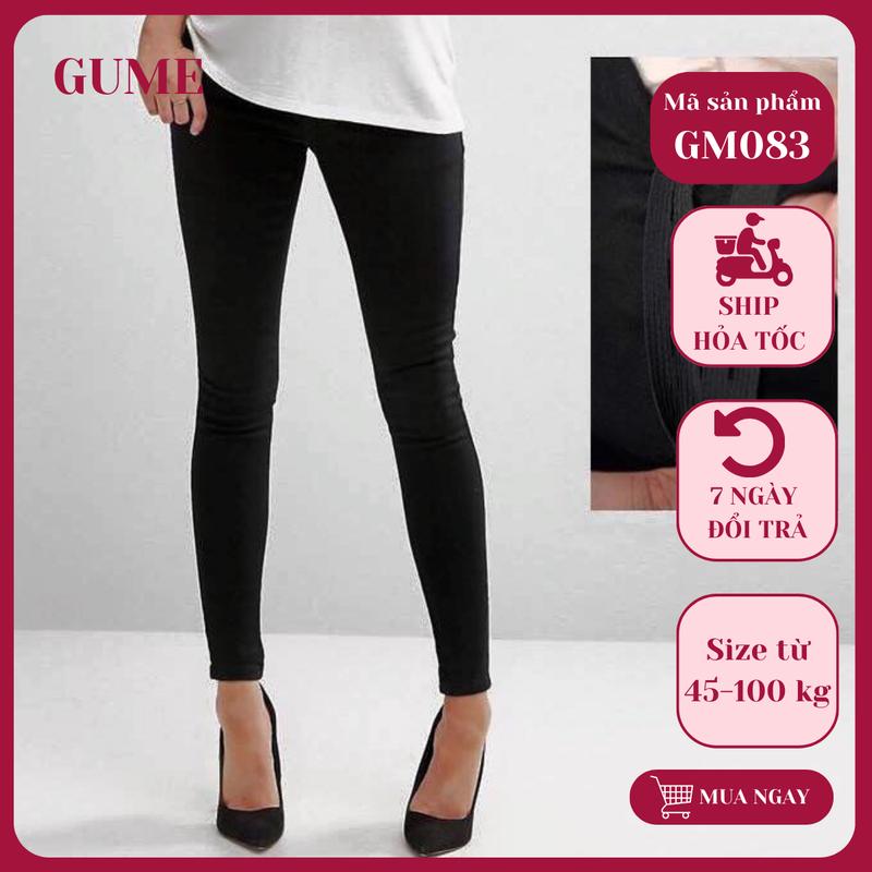Quần LEGGING bầu bigsize cao cấp loại 1 - có size tới 90kg, cạp cao, có túi, có chun chỉnh bụng Váy Bầu Đầm Bầu