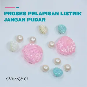 Onikeo Mutiara aksesoris cangkang12pk, Proses pelapisan listrik Jangan pudar, Aksesoris sesuai keinginian