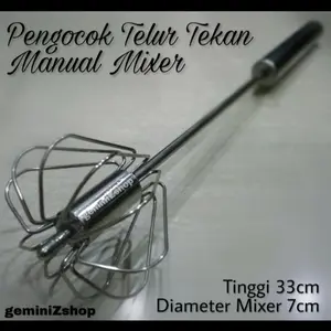 Pengocok Telur Tekan (Manual Mixer)
