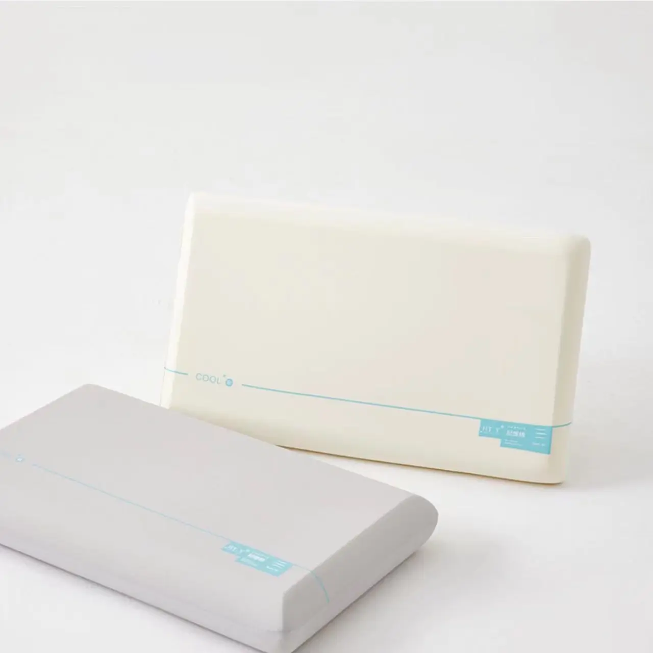 Memory Cotton Pillow memory foam polyurethane white color