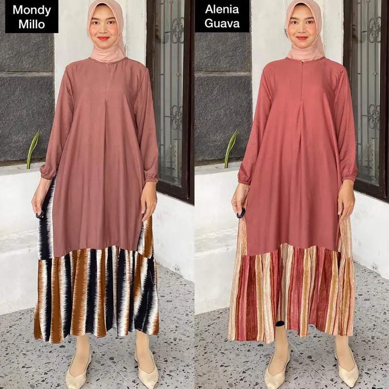 Nirmala Maxy dan Midi Dress - Gamis Twill Rayon Lebaran 7