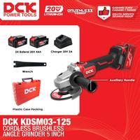 Gambar DCK KDSM03-125 Cordless Brushless Angle Grinder 5"DCK Cordless Brushless Angle Grinder 5" / Mesin Gerinda Tangan 5 Inch / Gerinda Baterai 5 Inch / Mesin Grinda Baterai 125mm KDSM03-125 - UNIT ONLY dari DCK Power Tools Indonesia Kota Administrasi Jakarta Barat 1 Tokopedia