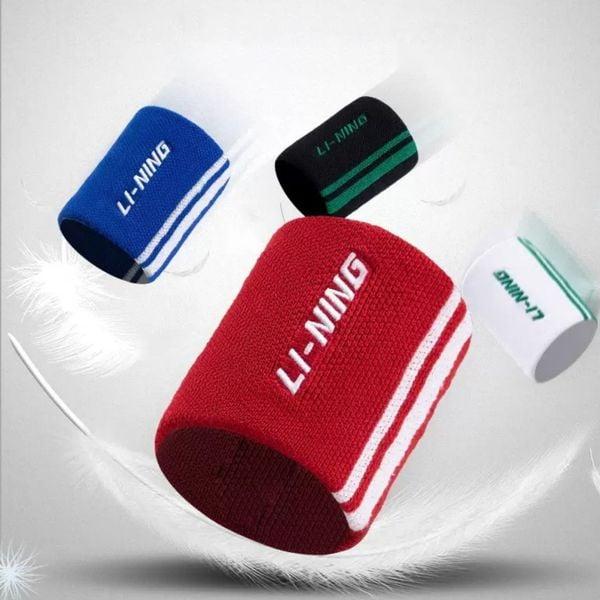 [4 màu] Băng Tay Thể Thao Chặn Mồ Hôi Li-Ning (P-AHWR014-5,6,7,8V) Pickleball/Cầu lông/Tennis
