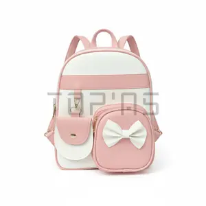 MSL Tas Ransel Prilly Kantong Pita Kombinasi / Tas Gendong Kulit Sintetis Multifungsi Wanita