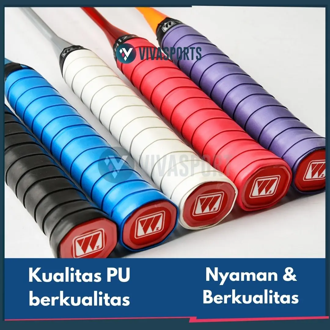 VIVASPORTS - Grip Karet Polos Raket Badminton Premium