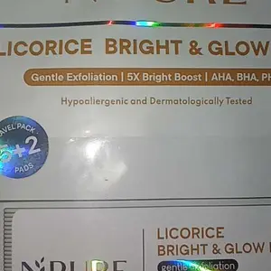 [Exfo Pad Ziplock] NPURE Acne Clear Pad Cica Sachet / Licorice Bright & Glow Exfoliating Pad ZipLock / Wajah Berjerawat & Normal / Treatment Wajah / Travel Pack Eksfoliasi Pad/kapas mencerahkan/ membersihkan pori-pori