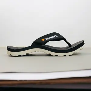 Sandal gunung Darkspil- sandal jepit hitam cream pria wanita 36-43. Outdoor flexible ringan karet Sendal