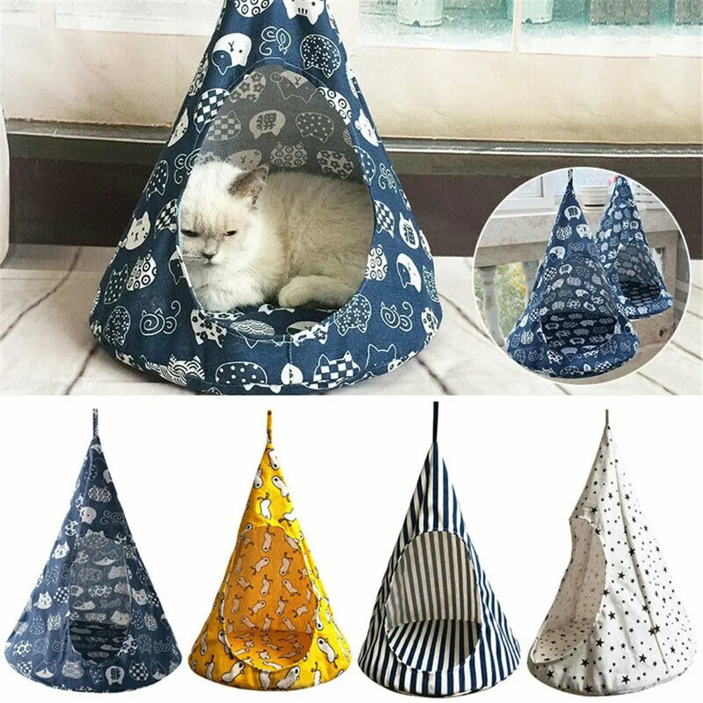 Washable Removable Hanging Cat House Bed Kitten Nest Pet Tent Cat Hammock