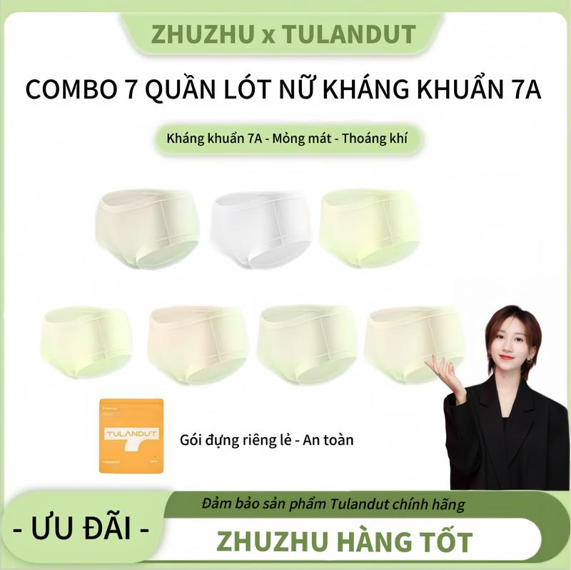 [ ZhuZhu độc quyền ] Đồ Lót Nữ -Tulandut,  Kháng khuẩn 7A ,Thoáng Khí, Làm Bằng Lụa Lạnh Thiết Kế Không Đường May, Chống Lạnh - 61183 2