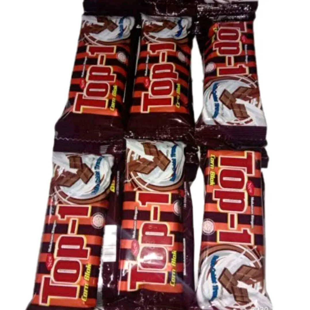 Jajan Top-1 Rasa Coklat isi 20pcs-Makanan Ringan Cokelat