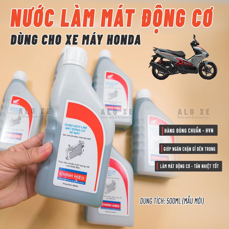  Nước làm mát Động Cơ dùng cho xe máy Hông Đa Chai 500ml -  Mẫu mới - Hàng hãng HVN  - Phụ kiện phụ tùng xemay 