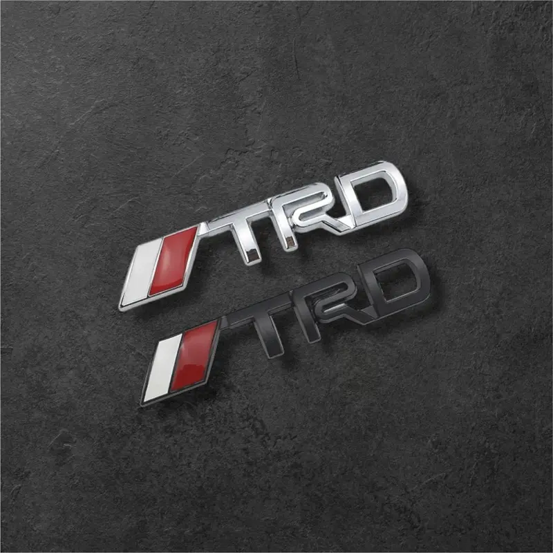TRD Sports Emblem 3D Stiker Mobil Toyota Bahan Metal Dekorasi Logo Mobil Universal
