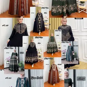 Gamis twill ORI cap malaman model susun