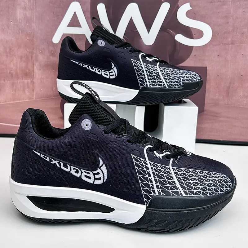 Fashionable Basketball Shoes , Aesthetic and Durable High Quality With Spike Sound Friction Anti Slip Lightweight
