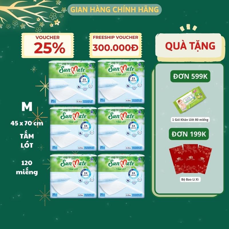 Combo 6 - Tấm lót SunMate mới size M20 (45x70cm)