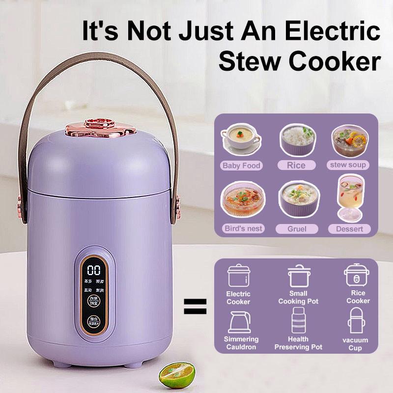 Product Introduction of 8 in 1 Multi Cooker Fully automatic portable mini health cup electric stewing cup electric boiling cup 2