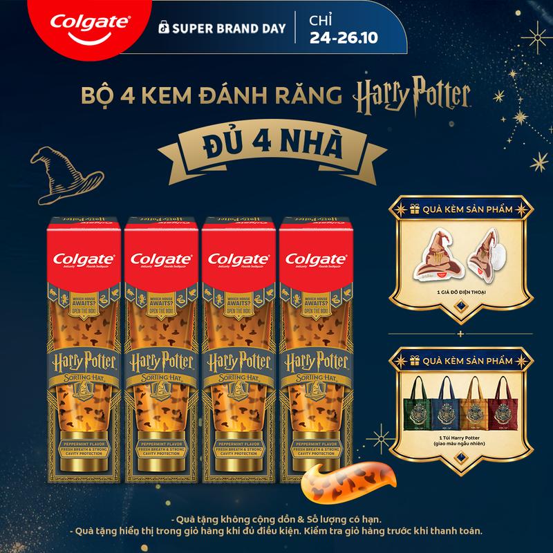 Bộ sưu tập kem đánh răng Colgate Harry Potter Tinh thể Nón Phân Loại the mát