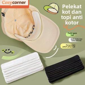 Pad Penyerap Peluh Topi, untuk Brim dan Kolar, Lapisan Dalaman Anti-Kotoran, Pad Topi Latihan Ketenteraan Pakai Buang, Pad Kalis Peluh, Mengurangkan Lilitan Kepala