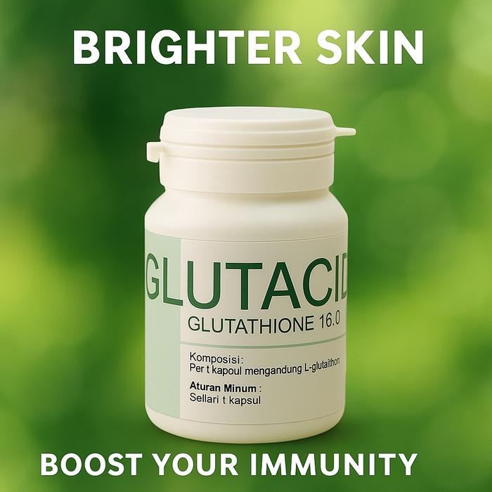 Promo GLUTACID WHITENING PEMUTIH BADAN CEPAT HASIL PUTIH PERMANEN BPOM 100% ORIGINAL/ KAPSUL PEMUTIH KULIT BADAN CAPSUL WHITENING| PEMUTIH KULIT DAN WAJAH / READY GLUTACID GLUTATHIONE 16,000MG ASLI ORIGINAL PEMUTIH BADAN +