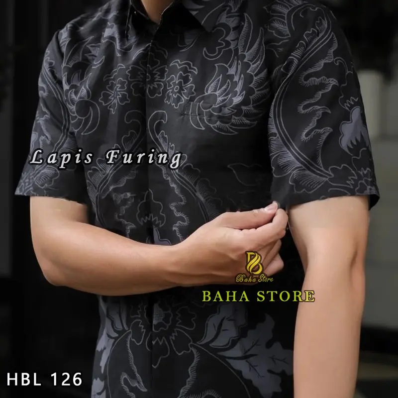 Full Lapis Furing Kemeja Batik Pria fit katun 3