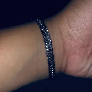 GELANG TANGAN RANTAI 3-11 mm TITANIUM  STAINLESS STEEL RANTAI PRIA BAJA ANTIKARAT PRIA TIDAK LUNTUR MODEL TERBARU PALING LARIS Bracelets harian x silver navy