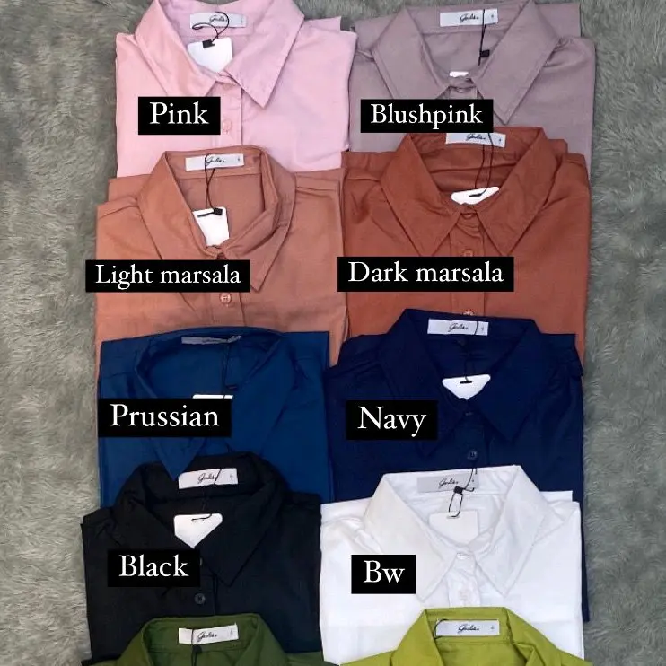 Geulis Piper Shirt Katun Anti dengan Kancing Full Depan 2