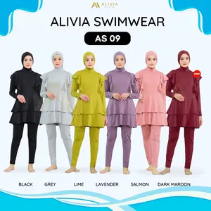 Alivia House - ALIVIA SWIMWEAR AS09 Baju Renang Muslimah Dewasa Swimwear Muslimah Baju Renang Wanita Muslim