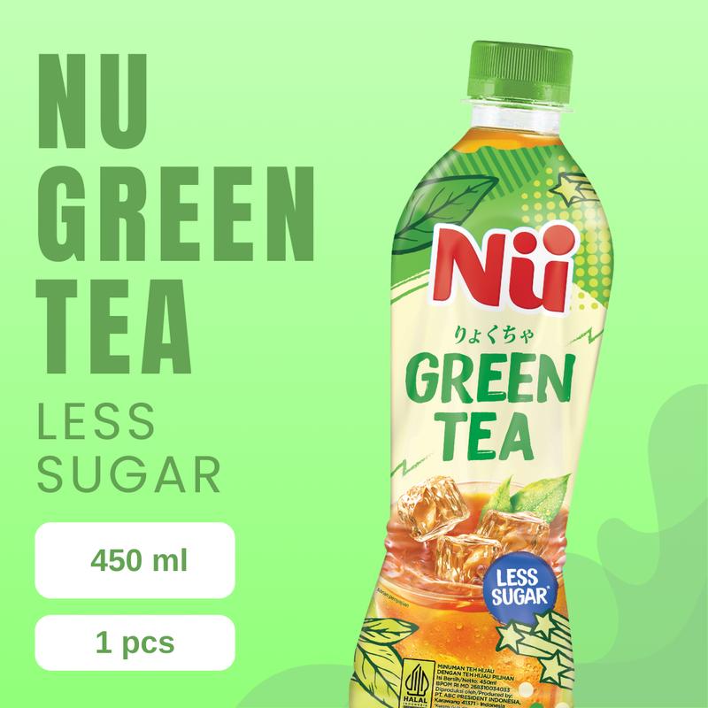 NU Green Tea Less Sugar PET 450 ml - Shop | Tokopedia