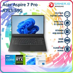 Acer Aspire 7 Pro A715-59G Core i5 13420H 16GB 512GB 15.6 Inch Full HD IPS 144Hz