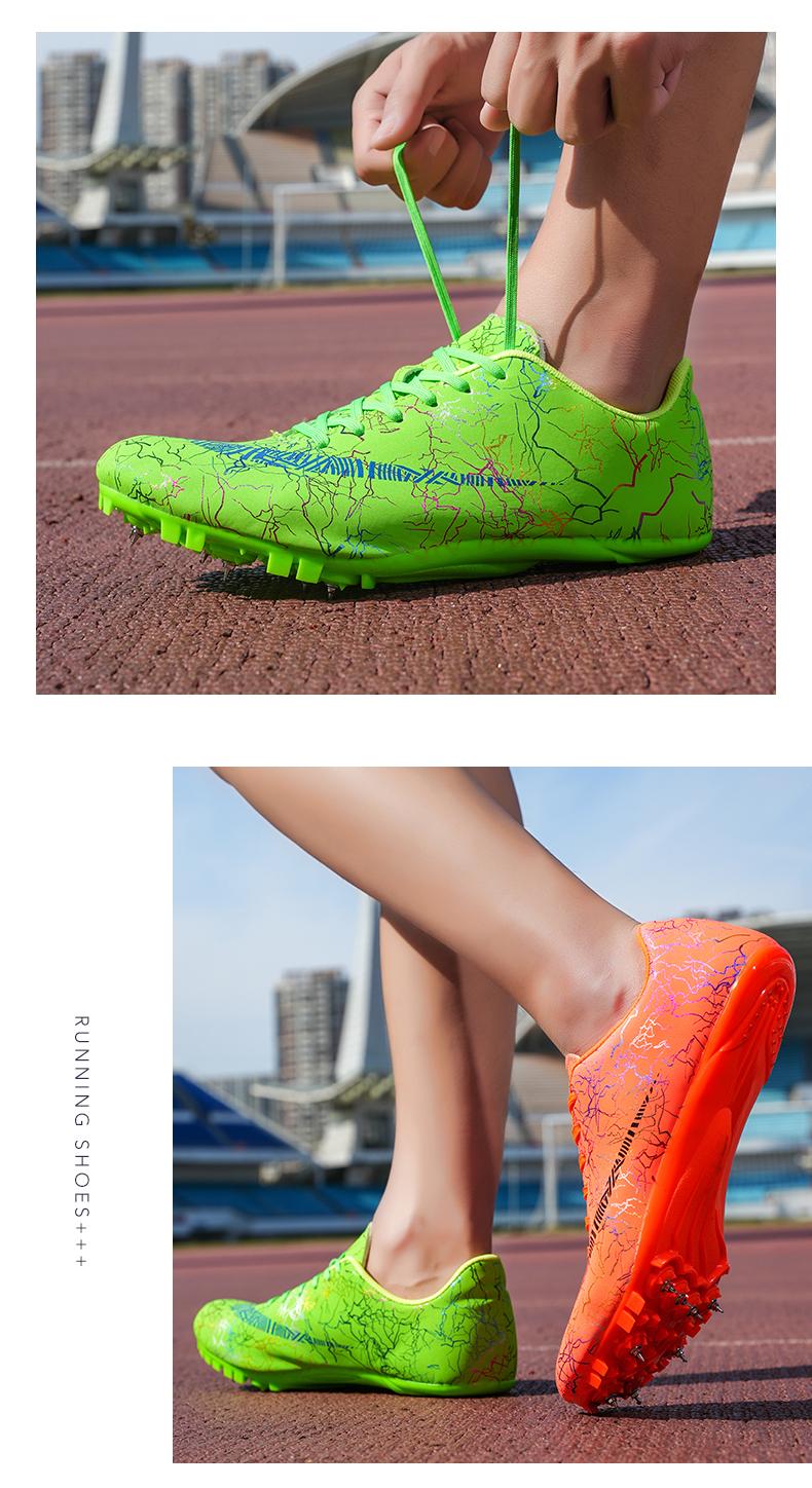 Product Introduction of Youth Sports Competition Dedicated Track and Field Shoes Sports Shoes Spike Shoes Short Running Shoes Male Female Student Running Shoes Competition Long-Length Sports Shoes Mid-Len 43