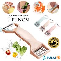 Gambar PUSAT17 PISAU KUPAS PARUT GANDA / PISAU KUPAS BUAH / DOUBLE KNIFE PEELER dari Pusat17 Kota Administrasi Jakarta Utara 1 Tokopedia