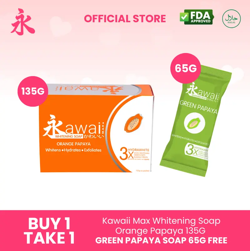 Kawaii Max Glutathione Whitening Soap 90g - Proven to lighten your skin and  helps give you a brighter, even skin tone in as early as 5 days. - TikTok  Shop Philippines
