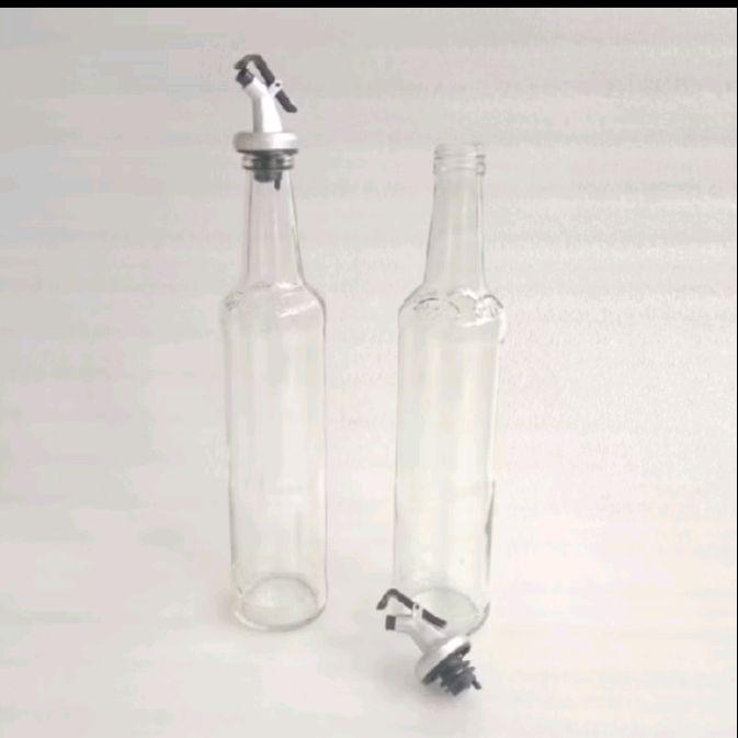 BOTOL MINYAK KACA SAUCE OIL BOTTLE DISPENSER TRANSPARANT TAHAN PANAS MULTIFUNGSI (botol kecap , botol minyak dan lain2) Dapur Glass 4