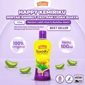 Happy Minyak Kemiriku 100ml | Penumbuh dan Penyubur rambut untuk anak dan dewasa