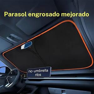 En 2026, la visera solar portátil con aislamiento térmico para automóvil proporciona sombra efectiva, hecha de tela de alta calidad, compatible con sedán, SUV y camión.