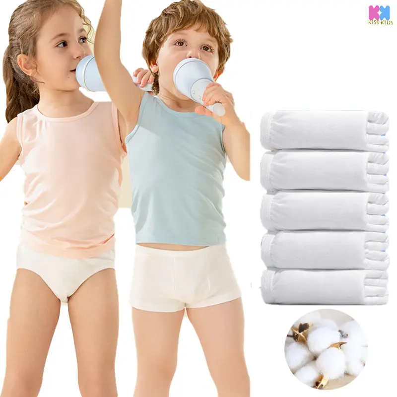 (5-pc Pack) Disposable Underwear for Kids Children Boy Girl Unisex Panties Brief Boxer Travel Portable Underwear