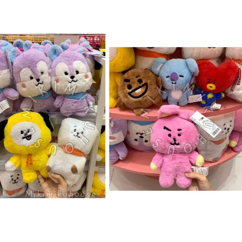SALE MINISO X BT21 DOLL BAG CHARM PLUSH BONEKA JUMBO KEYRING KEYCHAIN BT21 MINISO READY STOCK RJ KOYA SHOOKY MANG CHIMMY TATA COOKY 2