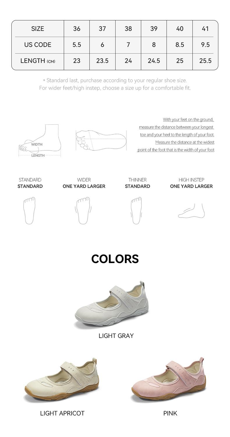 [Maggy Shoes] BOSTANTEN Sneakers Wanita ‌Sepatu Mary Jane Tertutup Kasual Ringan Serbaguna Nyaman Bersol Lembut Bernapas
