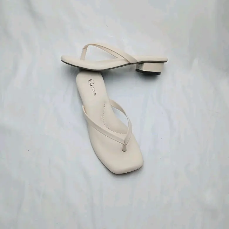Parvez86 (SJ) Sandal Jepit Wanita Hak Tahu 3 Cm/Heels/Sandal Jepit Wanita Kekinian 3 Cm 4