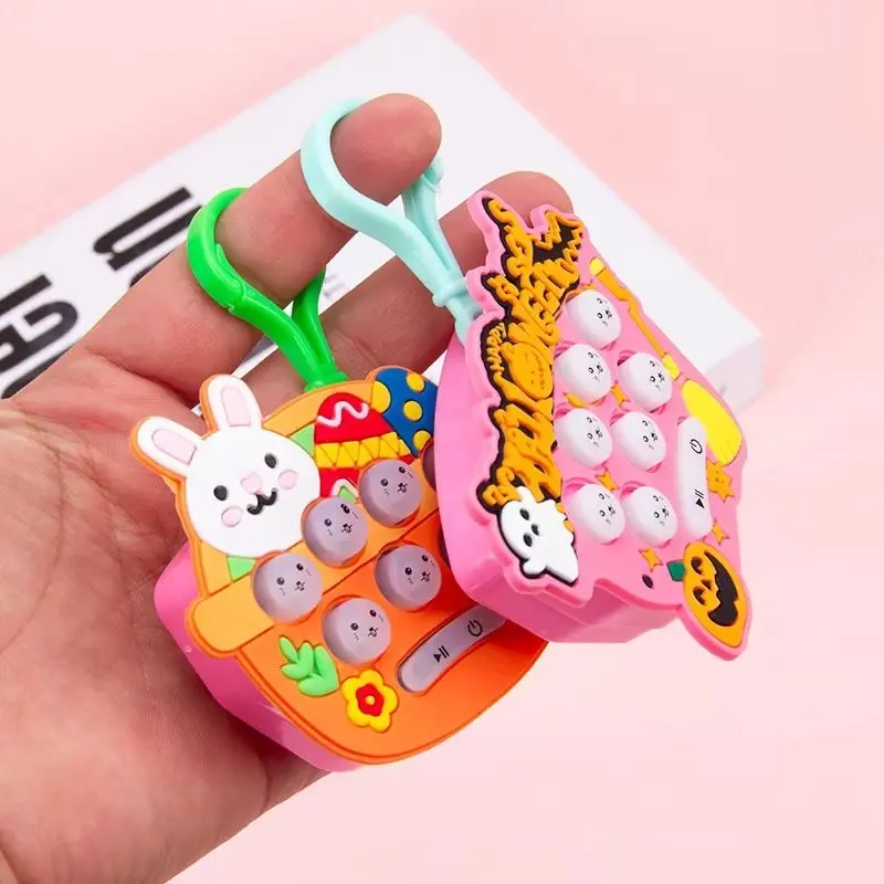 new Pop It Push Bubble Game Challenge Fidget Toys mainan anak gantungan kunci Pop It 3